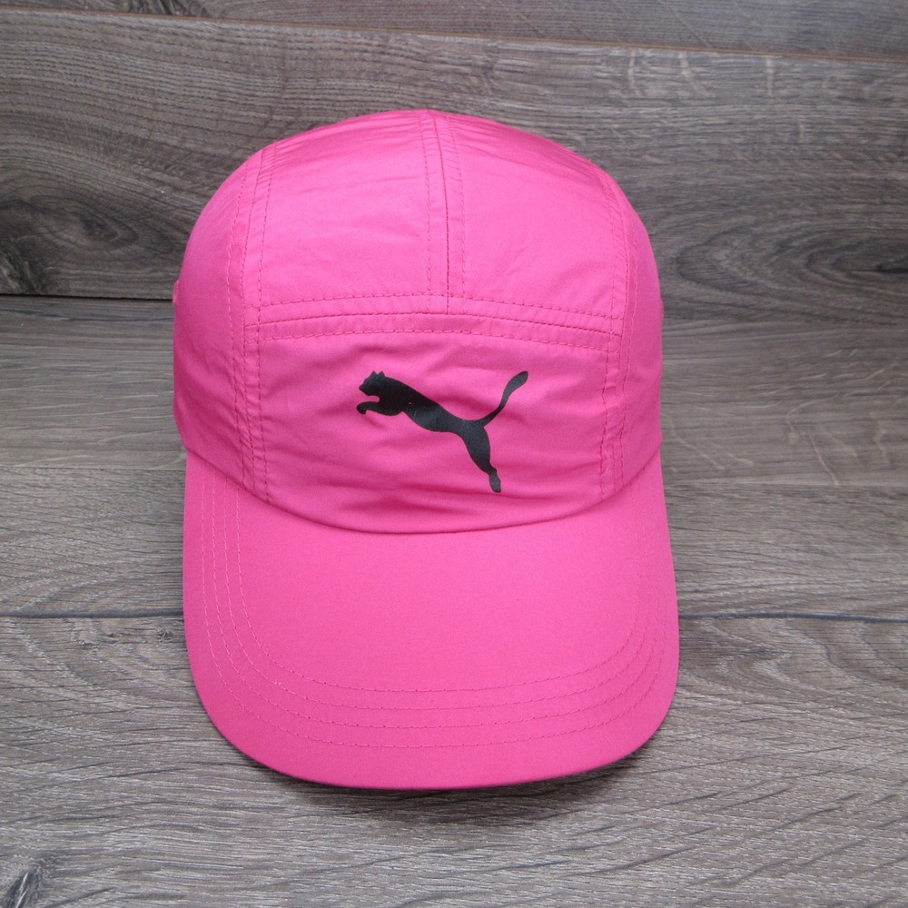 Puma Hat Cap Womens Pink Strapback Running Athletic Outdoor Lightweight Gym Hike